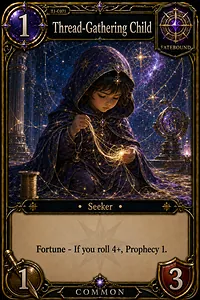 Thread-Gathering Child